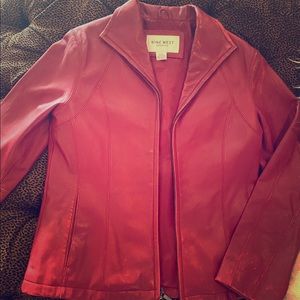 Nine West Red leather jacket